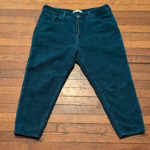 Zara Blue Corduroy Trousers